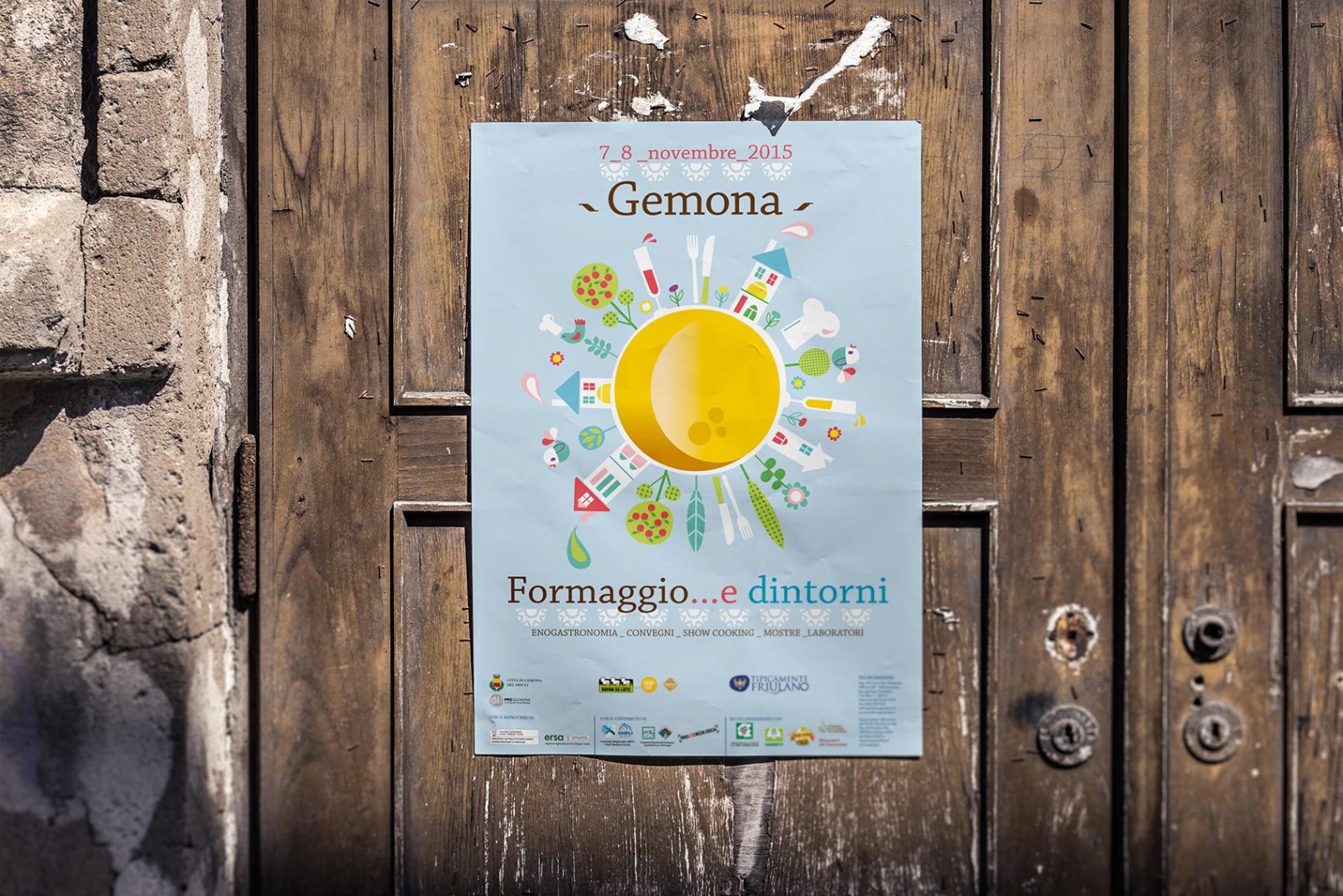 Poster per manifestazione "Formaggio e dintorni"_Bummae_graphic design and illustration